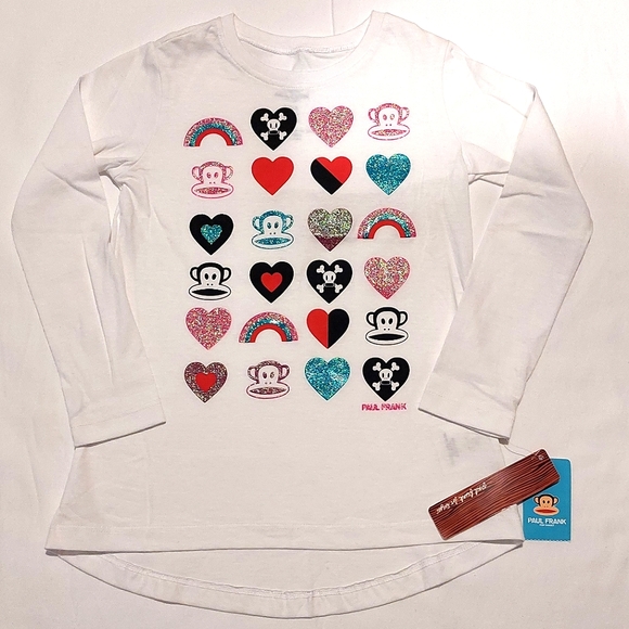 Paul Frank Other - Paul Frank Girl's White Long Sleeved T-shirt Top Sizes XS & S NWT